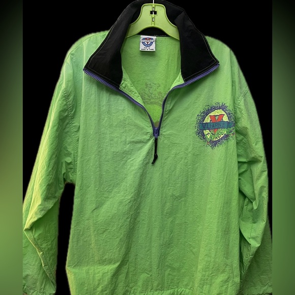 1980s Vintage VUARNET Snowboard Jacket Shelll Mens M Runs Big   dAYgLoW! - Picture 3 of 4
